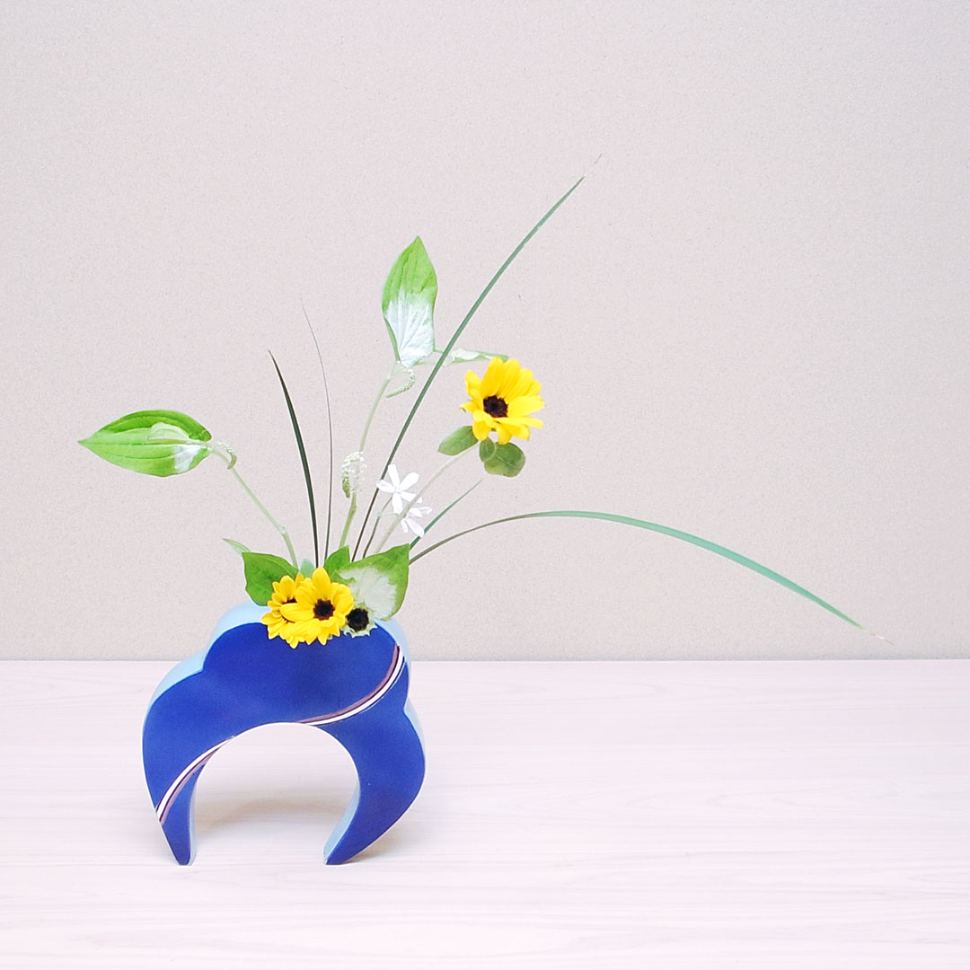 ひまわりと半夏生