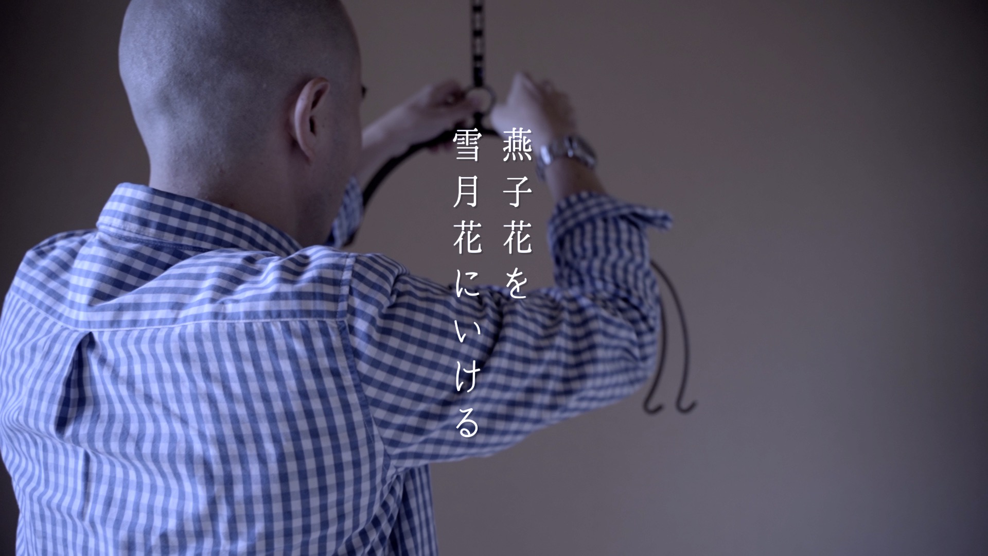 燕子花を雪月花にいける