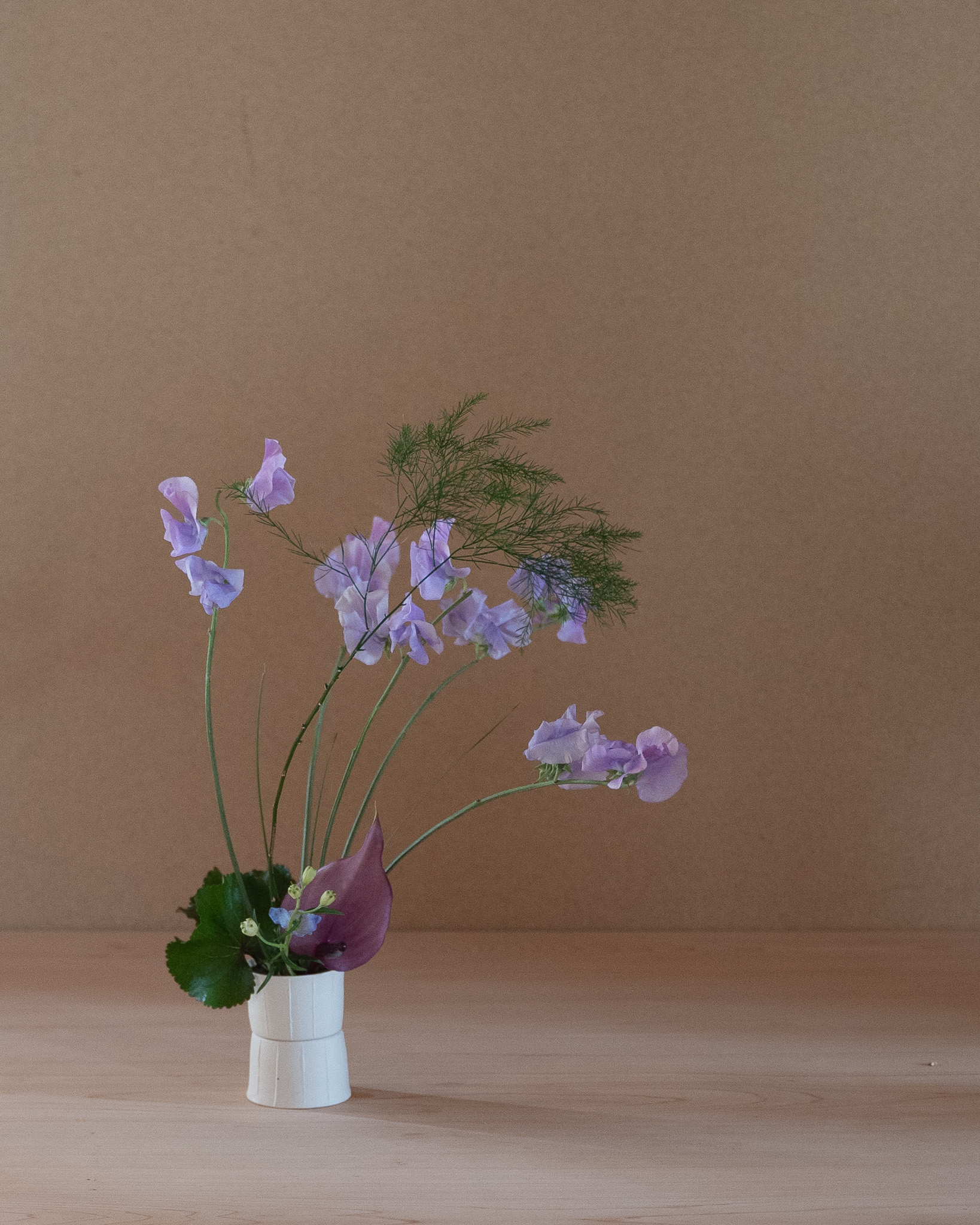 紫のスイートピー